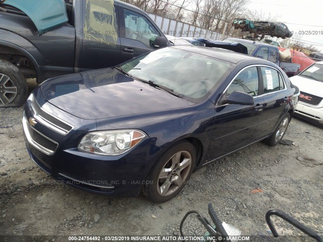 1G1ZH57B994126053 - 2009 CHEVROLET MALIBU 1LT ლურჯი ფოტო 2