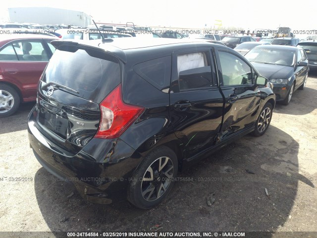 3N1CE2CP7HL381866 - 2017 NISSAN VERSA NOTE S/S PLUS/SV/SL/SR BLACK photo 4