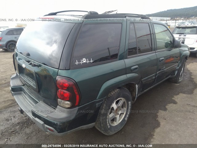 1GNDS13S152168005 - 2005 CHEVROLET TRAILBLAZER LS/LT GREEN photo 4