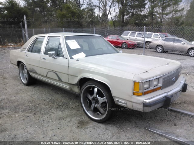 2FABP74F9JX176131 - 1988 FORD CROWN VICTORIA LX TAN photo 1