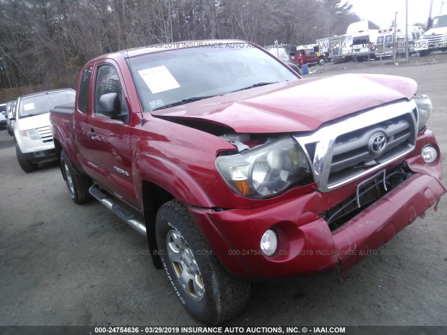 5TEUU4EN6AZ735942 - 2010 TOYOTA TACOMA ACCESS CAB წითელი ფოტო 1