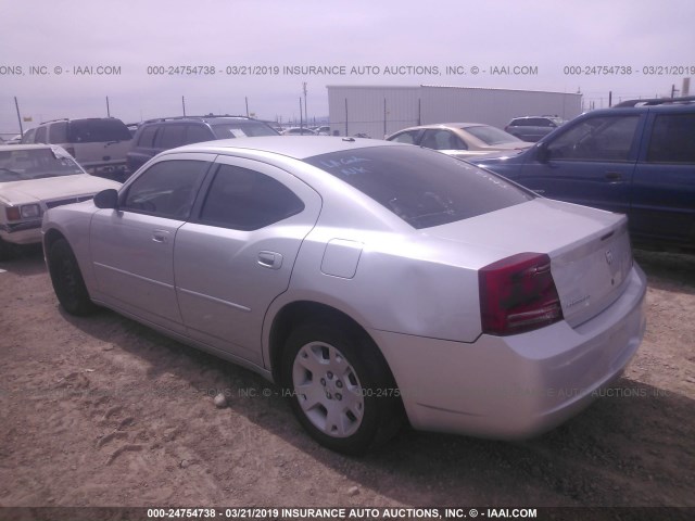 2B3KA43GX7H718751 - 2007 DODGE CHARGER SE/SXT SILVER photo 3