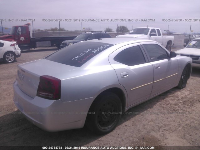 2B3KA43GX7H718751 - 2007 DODGE CHARGER SE/SXT SILVER photo 4