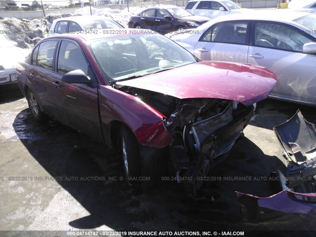 1G1ZT54884F214225 - 2004 CHEVROLET MALIBU LS RED photo 1