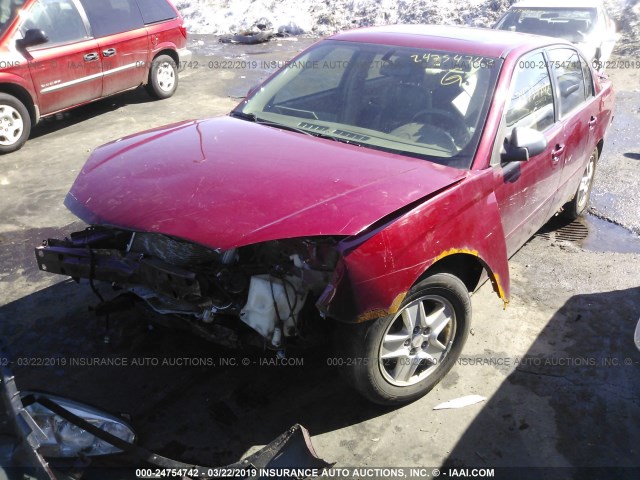 1G1ZT54884F214225 - 2004 CHEVROLET MALIBU LS RED photo 2