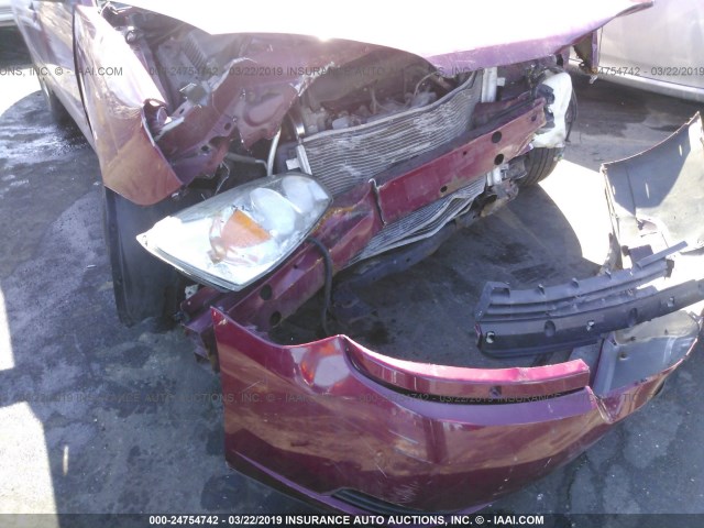 1G1ZT54884F214225 - 2004 CHEVROLET MALIBU LS RED photo 6