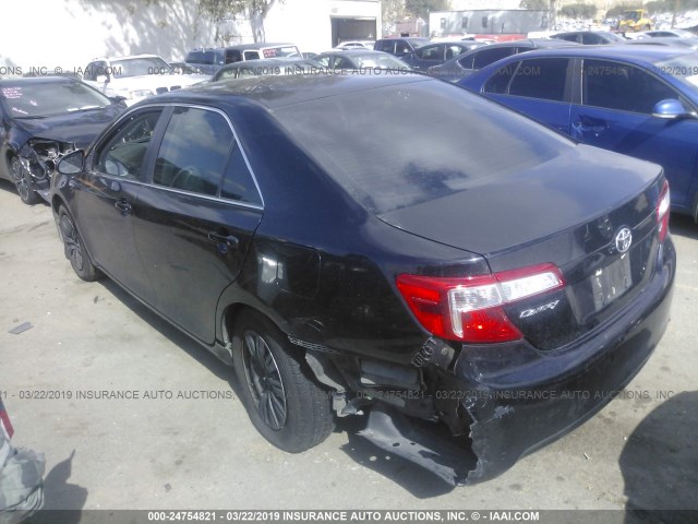 4T1BF1FK7CU040476 - 2012 TOYOTA CAMRY SE/LE/XLE BLACK photo 3