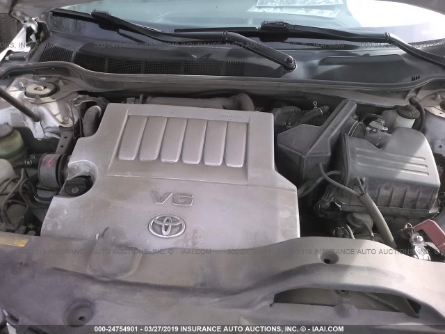 4T1BK46KX9U586825 - 2009 TOYOTA CAMRY SE/LE/XLE WHITE photo 10