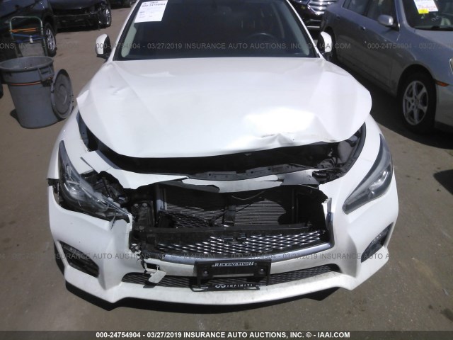 JN1BV7AR6EM691313 - 2014 INFINITI Q50 PREMIUM/SPORT WHITE photo 6