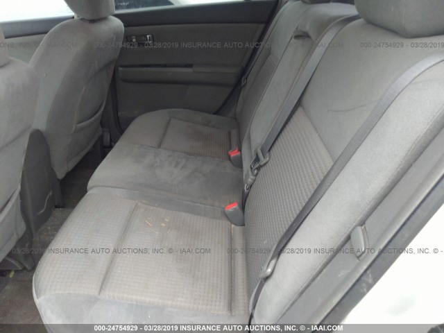 3N1AB61E58L663304 - 2008 NISSAN SENTRA 2.0/2.0S/2.0SL SILVER photo 8