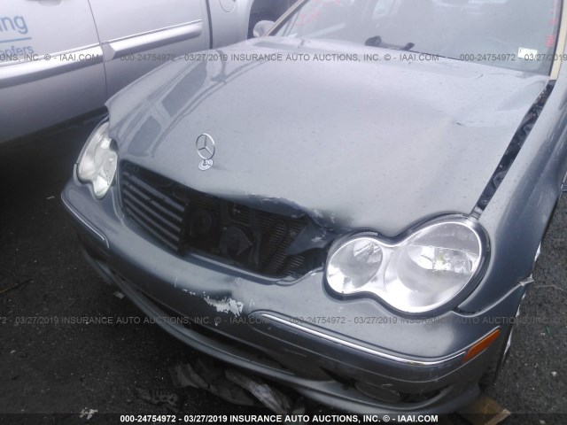 WDBRF52H97F859745 - 2007 MERCEDES-BENZ C 230 SILVER photo 6