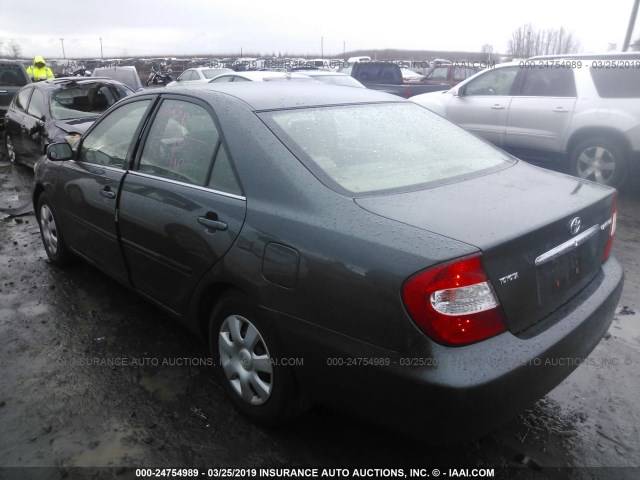 JTDBE32K340266516 - 2004 TOYOTA CAMRY LE/XLE Yaşıl foto 3