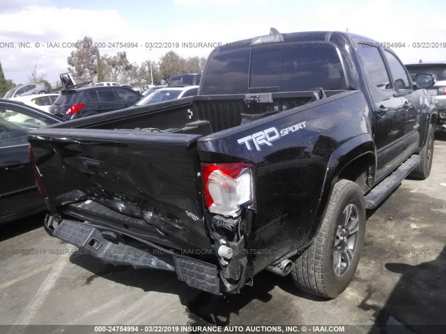 3TMAZ5CN0HM041994 - 2017 TOYOTA TACOMA DBL CAB/SR5/TRD SPORT/OR BLACK photo 4