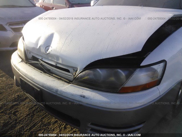 JT8GK13T8S0099575 - 1995 LEXUS ES 300 WHITE photo 6