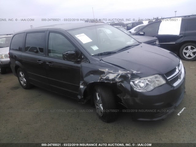 2C4RDGCG8CR364691 - 2012 DODGE GRAND CARAVAN SXT GRAY photo 1