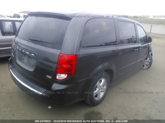 2C4RDGCG8CR364691 - 2012 DODGE GRAND CARAVAN SXT GRAY photo 4