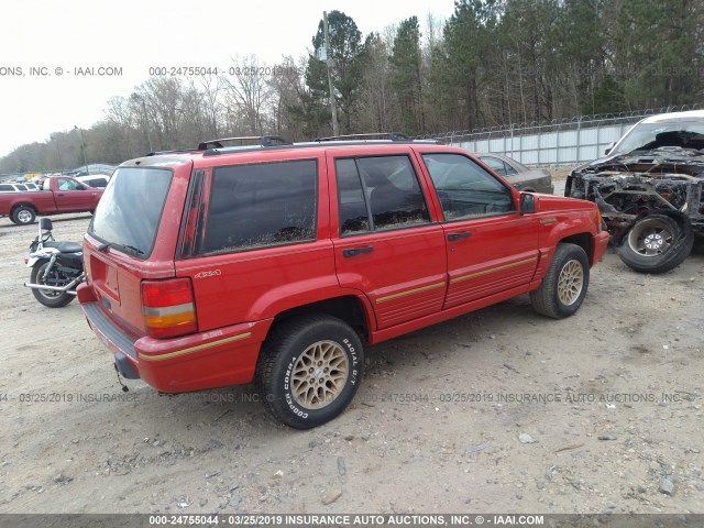 1J4GZ78S2SC623361 - 1995 JEEP GRAND CHEROKEE LIMITED/ORVIS RED photo 4