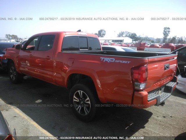 5TFBZ5DN4GX001462 - 2016 TOYOTA TACOMA DOUBLE CAB/SR5/TRD SPORT ORANGE photo 3