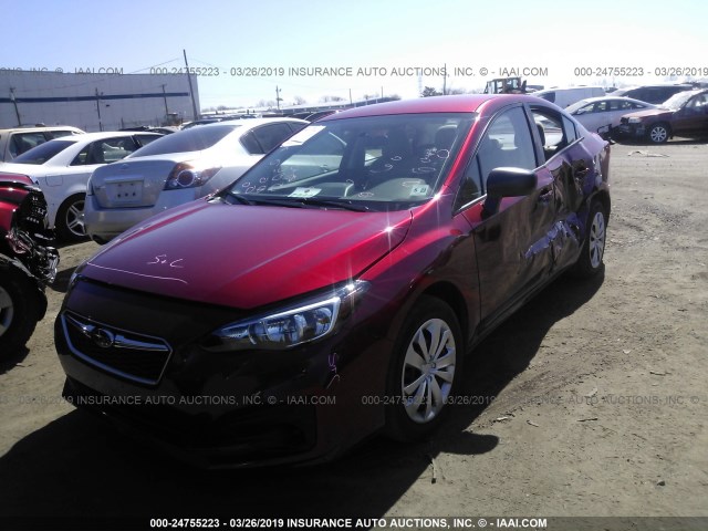 4S3GKAA66J3617243 - 2018 SUBARU IMPREZA RED photo 2