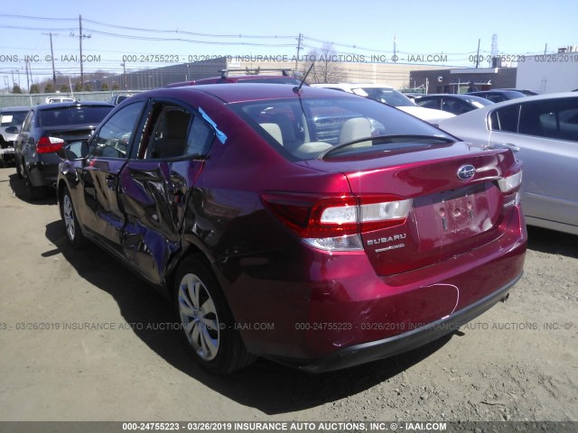 4S3GKAA66J3617243 - 2018 SUBARU IMPREZA RED photo 3