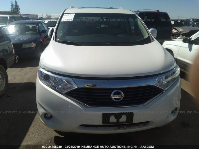 JN8AE2KP8F9123243 - 2015 NISSAN QUEST S/SV/SL/PLATINUM WHITE photo 6