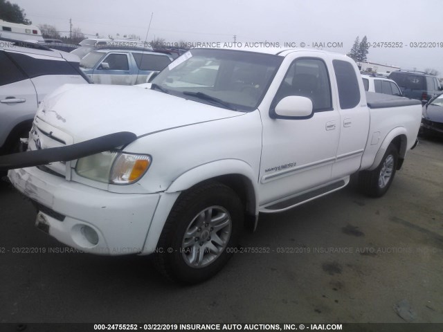 5TBRT38183S418006 - 2003 TOYOTA TUNDRA ACCESS CAB LIMITED WHITE photo 2