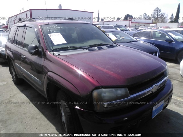 1GNDT13S642442892 - 2004 CHEVROLET TRAILBLAZER LS/LT BURGUNDY photo 1