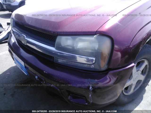 1GNDT13S642442892 - 2004 CHEVROLET TRAILBLAZER LS/LT BURGUNDY photo 6