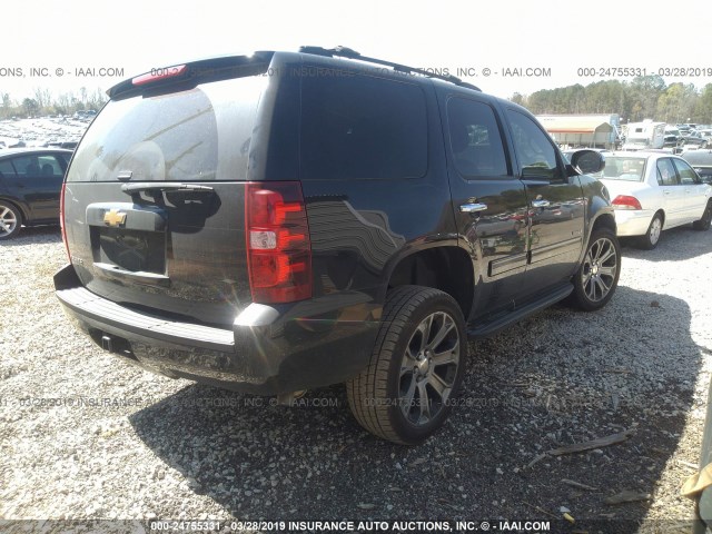 1GNSCAE05DR330546 - 2013 CHEVROLET TAHOE C1500  LS BLACK photo 4