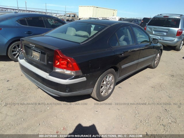 YV1RS59VX42364170 - 2004 VOLVO S60 2.5T BLACK photo 4