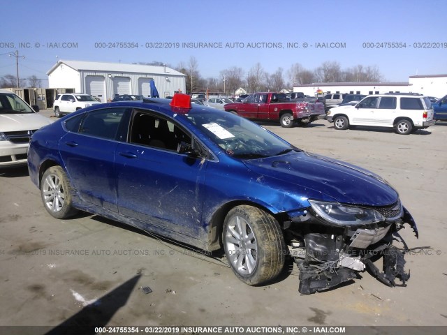 1C3CCCAB7GN169228 - 2016 CHRYSLER 200 LIMITED BLUE photo 1