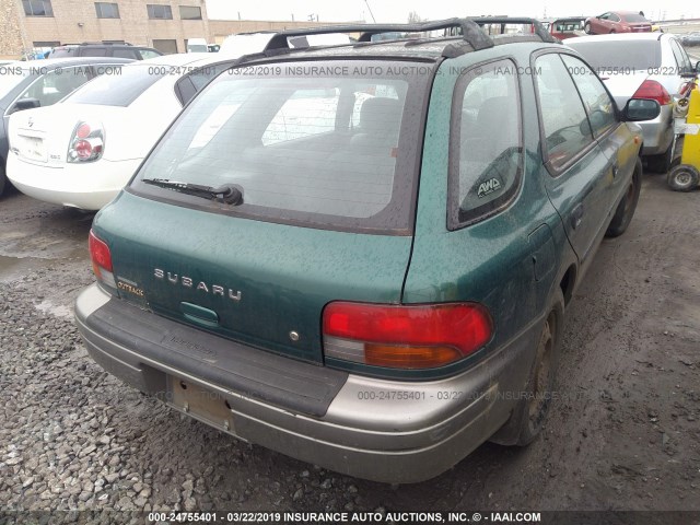 JF1GF4859XH810507 - 1999 SUBARU IMPREZA OUTBACK SPORT GREEN photo 4