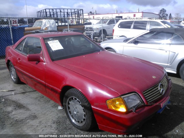 WDBFA66E0NF048873 - 1992 MERCEDES-BENZ 500 SL RED photo 1