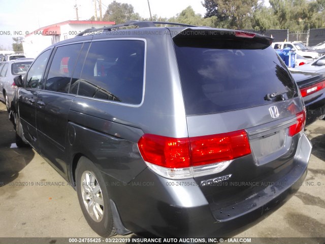 5FNRL3H64AB085209 - 2010 HONDA ODYSSEY EXL GRAY photo 3