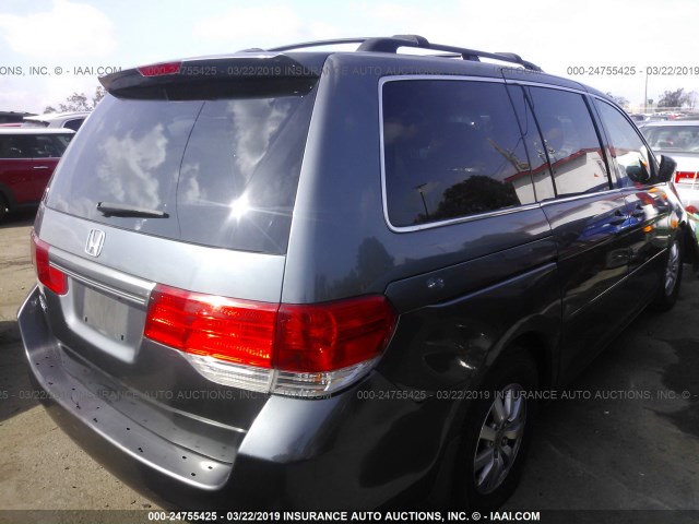 5FNRL3H64AB085209 - 2010 HONDA ODYSSEY EXL GRAY photo 4