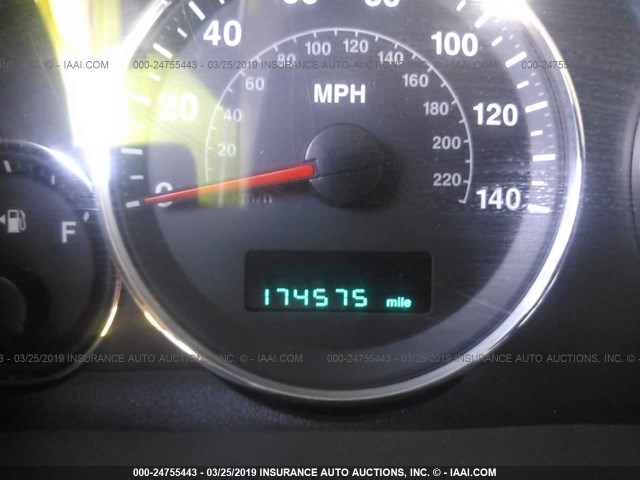 1J8HH48P17C691545 - 2007 JEEP COMMANDER BLACK photo 7