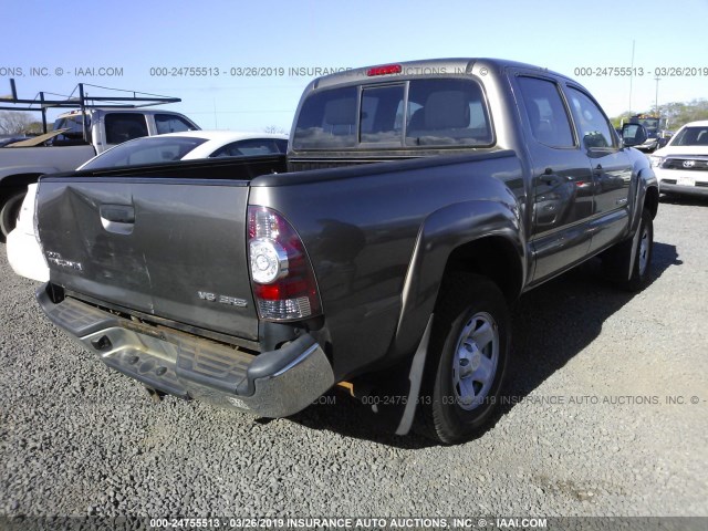 3TMLU4EN1EM140737 - 2014 TOYOTA TACOMA DOUBLE CAB 棕色 照片 4