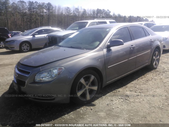 1G1ZC5EU9BF333135 - 2011 CHEVROLET MALIBU 1LT 棕色 照片 2