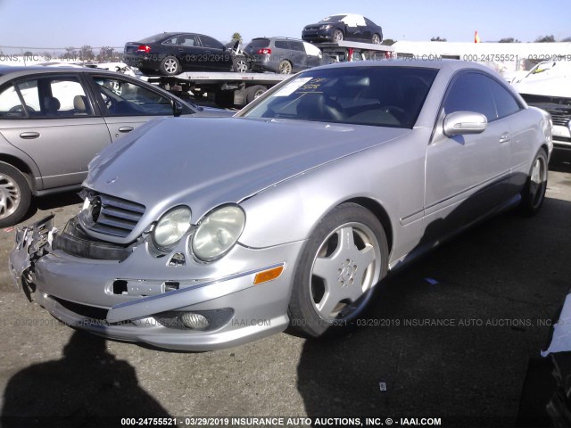 WDBPJ75JX2A025957 - 2002 MERCEDES-BENZ CL 500 GRAY photo 2