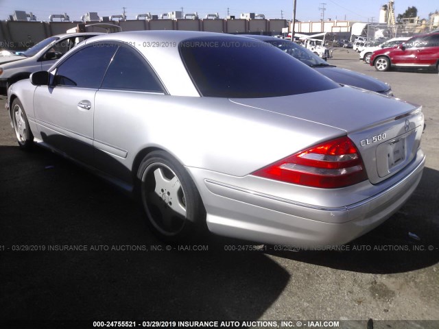 WDBPJ75JX2A025957 - 2002 MERCEDES-BENZ CL 500 GRAY photo 3