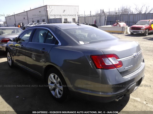 1FAHP2HW7BG133499 - 2011 FORD TAURUS SEL GRAY photo 3