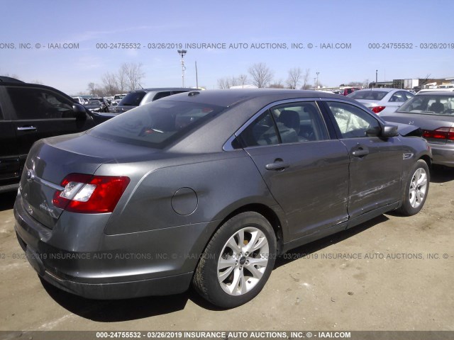 1FAHP2HW7BG133499 - 2011 FORD TAURUS SEL GRAY photo 4