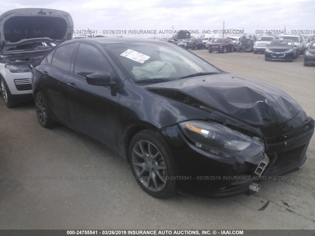 1C3CDFBB7FD111461 - 2015 DODGE DART SXT BLACK photo 1