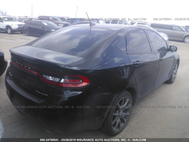 1C3CDFBB7FD111461 - 2015 DODGE DART SXT BLACK photo 4