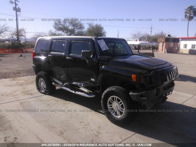 5GTDN13EX78130940 - 2007 HUMMER H3 BLACK photo 1