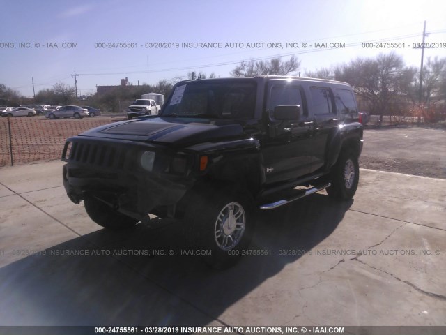 5GTDN13EX78130940 - 2007 HUMMER H3 BLACK photo 2