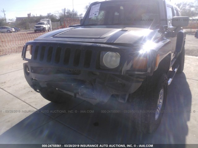 5GTDN13EX78130940 - 2007 HUMMER H3 BLACK photo 6