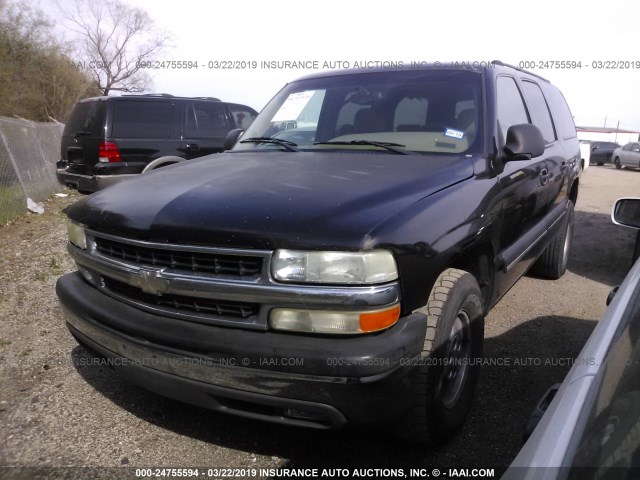 3GNEC16Z23G210566 - 2003 CHEVROLET SUBURBAN C1500 BLACK photo 2