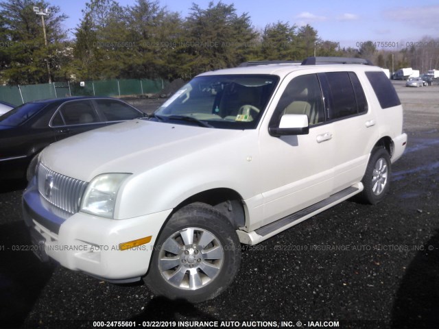 4M2EU47E16UJ17732 - 2006 MERCURY MOUNTAINEER LUXURY WHITE photo 2