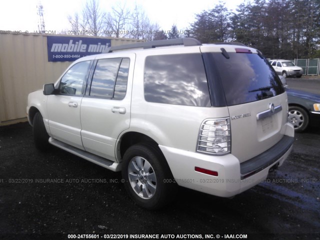 4M2EU47E16UJ17732 - 2006 MERCURY MOUNTAINEER LUXURY WHITE photo 3